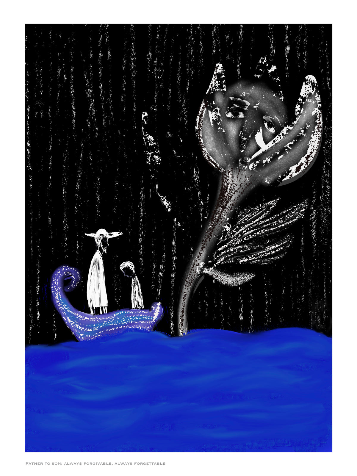 Father to Son — Fine Art Print by Özge Özeke