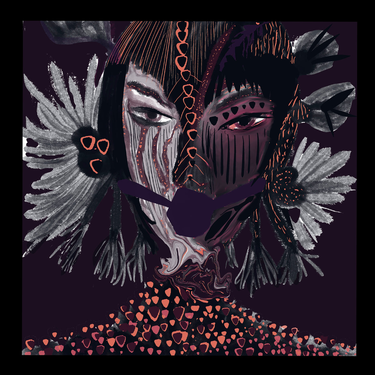 No Words — Fine Art Print (20 × 20 cm)