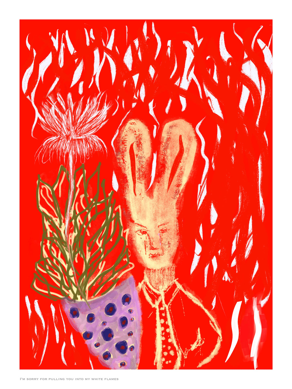 White Flames — Fine Art Print by Özge Özeke