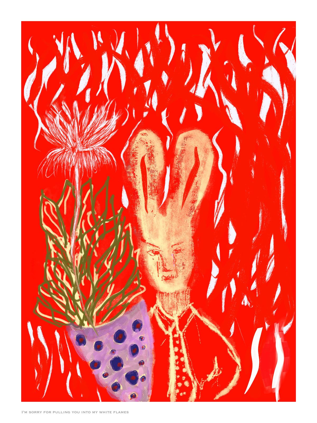 White Flames — Fine Art Print by Özge Özeke